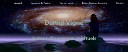 Aperçu du site Daniel Vigne écrivain